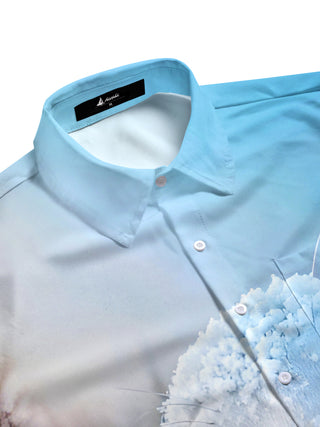 men's short sleeve shirt side view