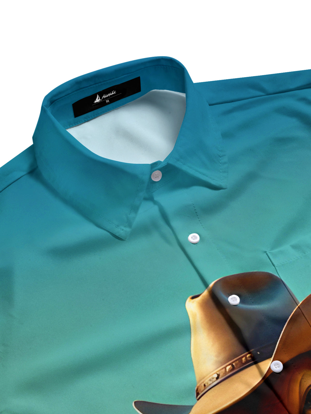 Funny Cow Western Cowboy Men's Pocket Long Sleeve Shirts