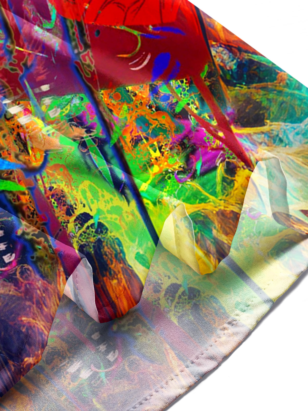 Abstract Skull Art Print Men's Pocket Short Sleeve Shirts