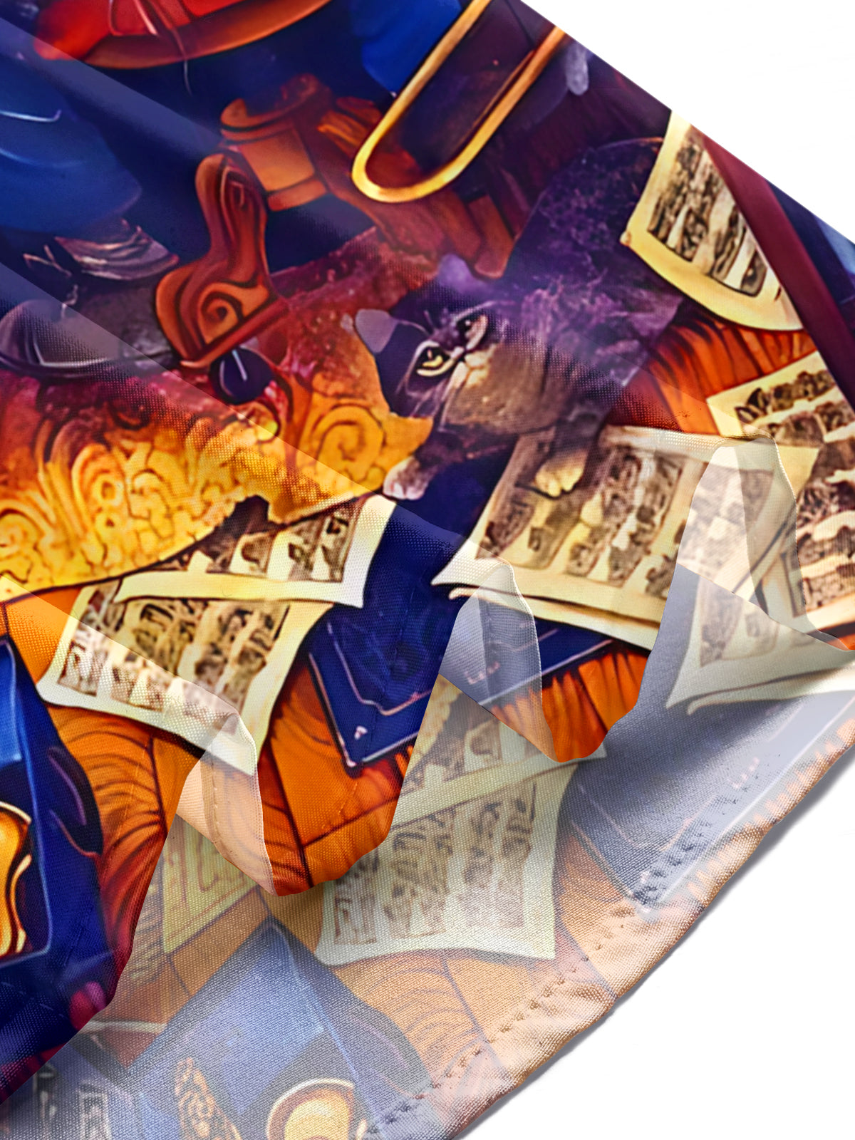 Music Art Print Men's Pocket Long Sleeve Shirts