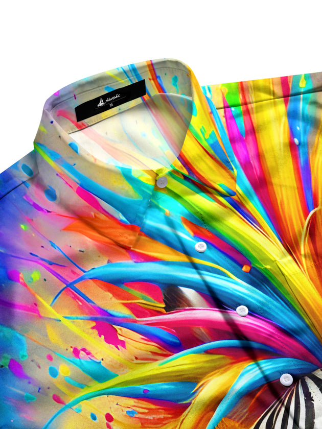 men's art tee shirt side view