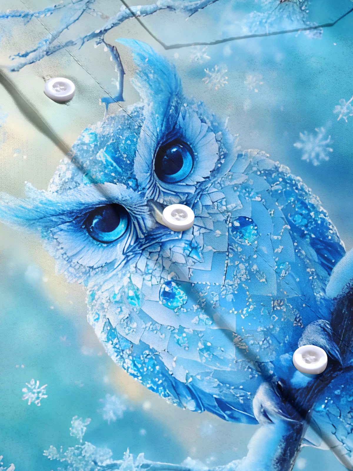 Ice Owl Men's Pocket Long Sleeve Shirts