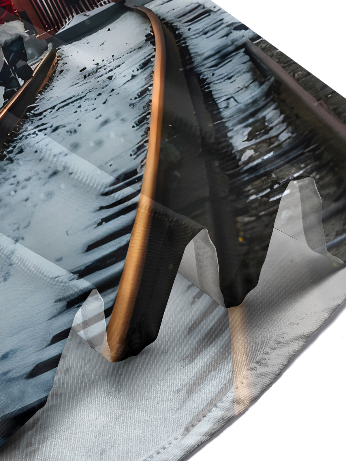 Dark Santa Claus Train Christmas Xmas Men's Pocket Long Sleeve Shirts