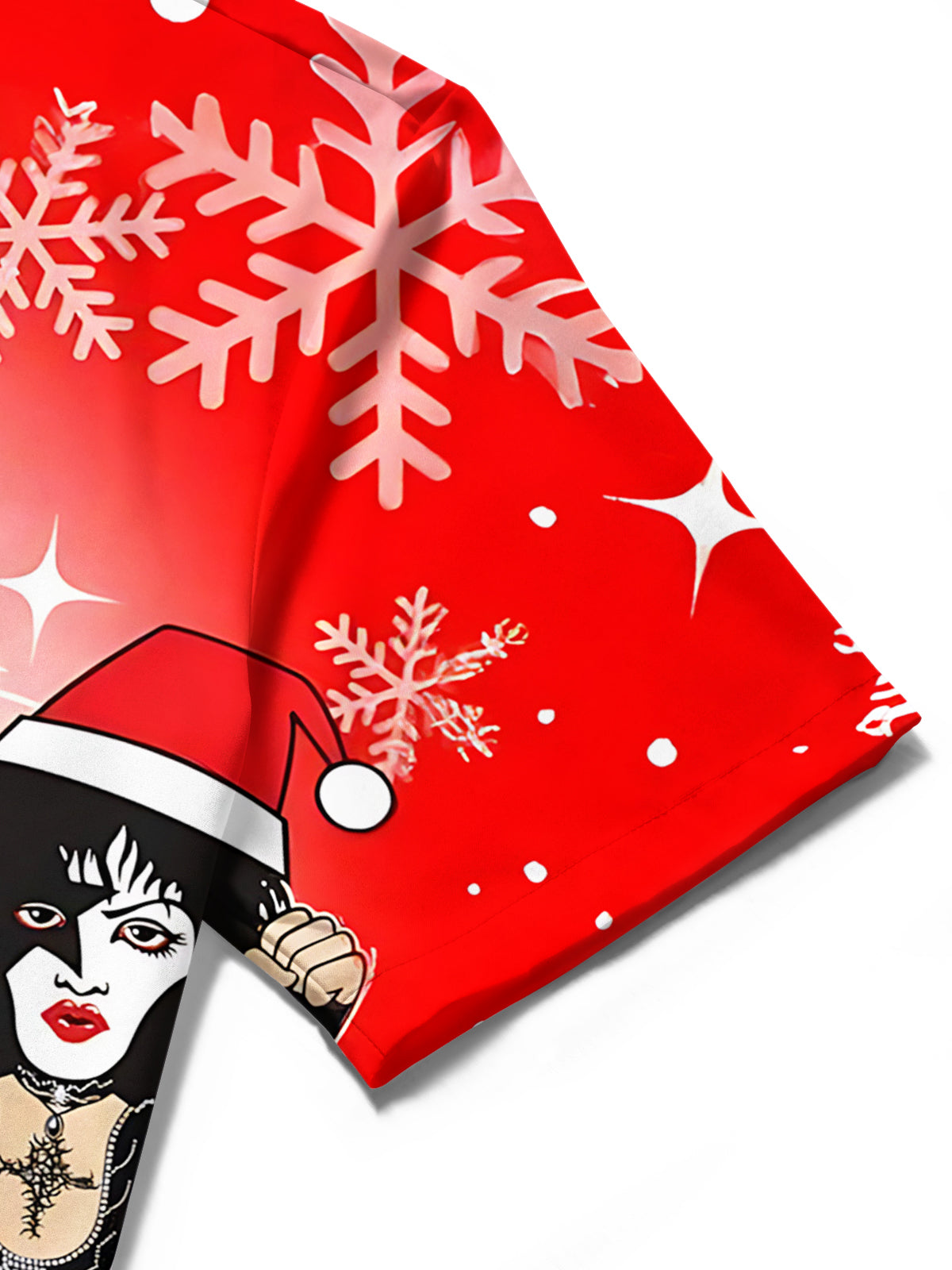 Christmas Print Men's Pocket Short Sleeve Shirts