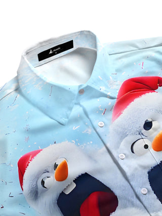 men's festive shirt side view