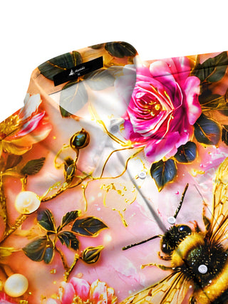 men's botanical shirt side view