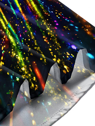 men's colorful psychedelic print shirt summer vacation