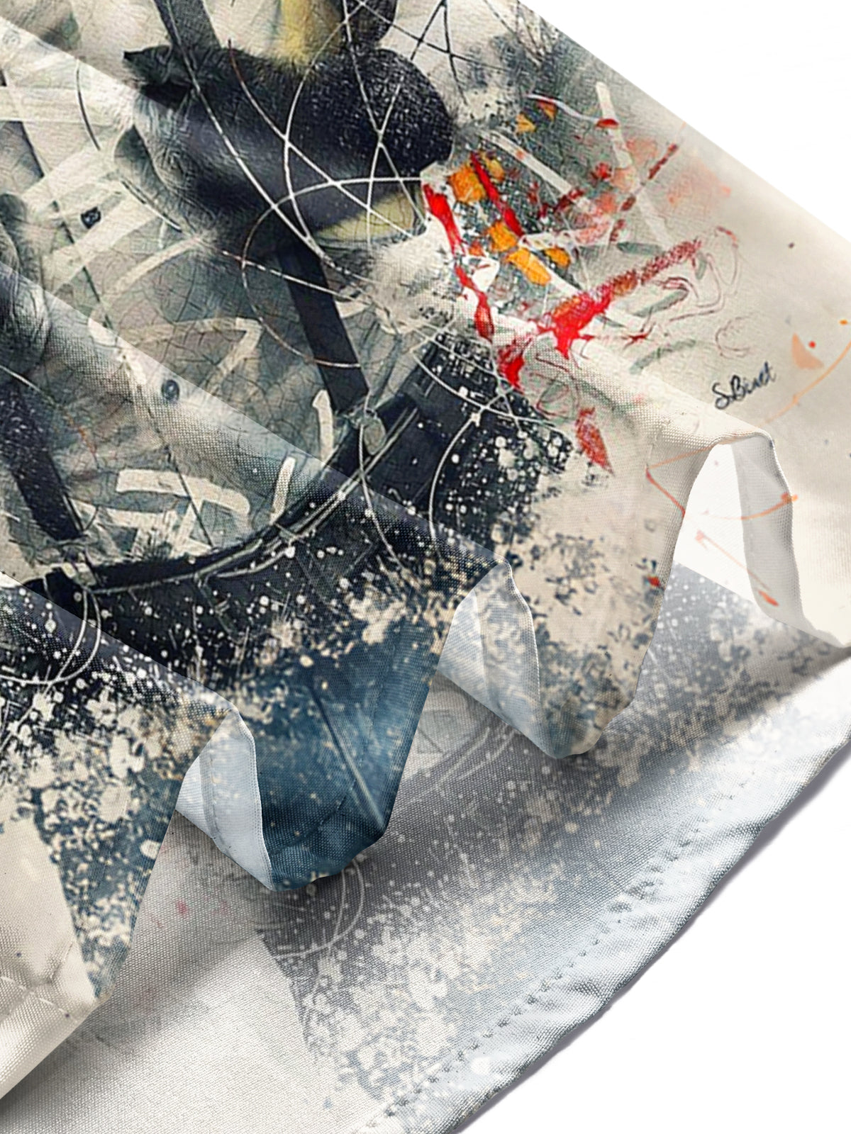 Chimpanzee Graffiti Art Print Men's Pocket Short Sleeve Shirts