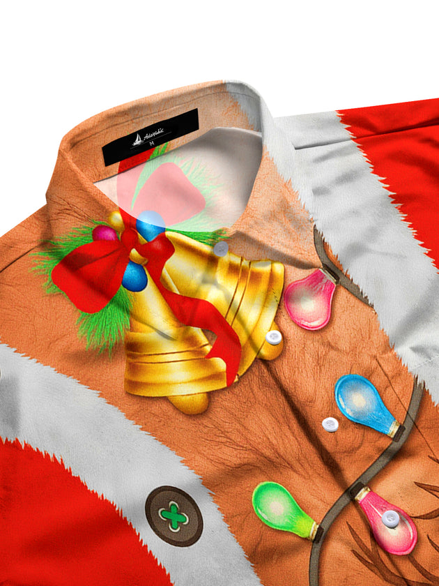 men's festive shirt side view