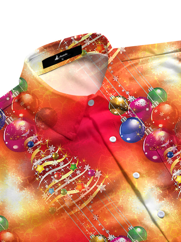 Men's festive tie-dye half sleeve shirt side view