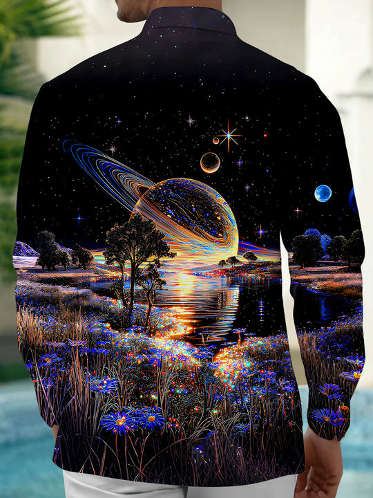 men's pocket shirt back view