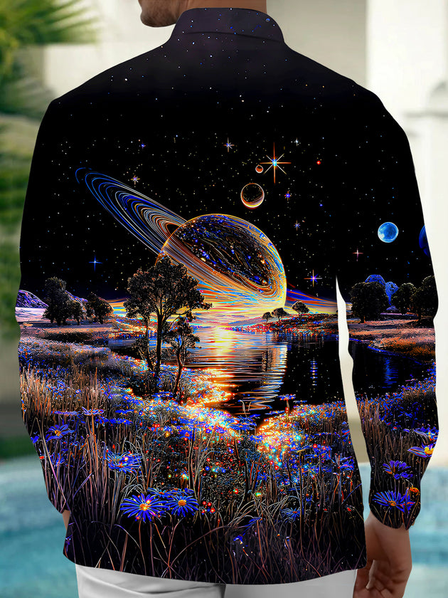 men's pocket shirt back view
