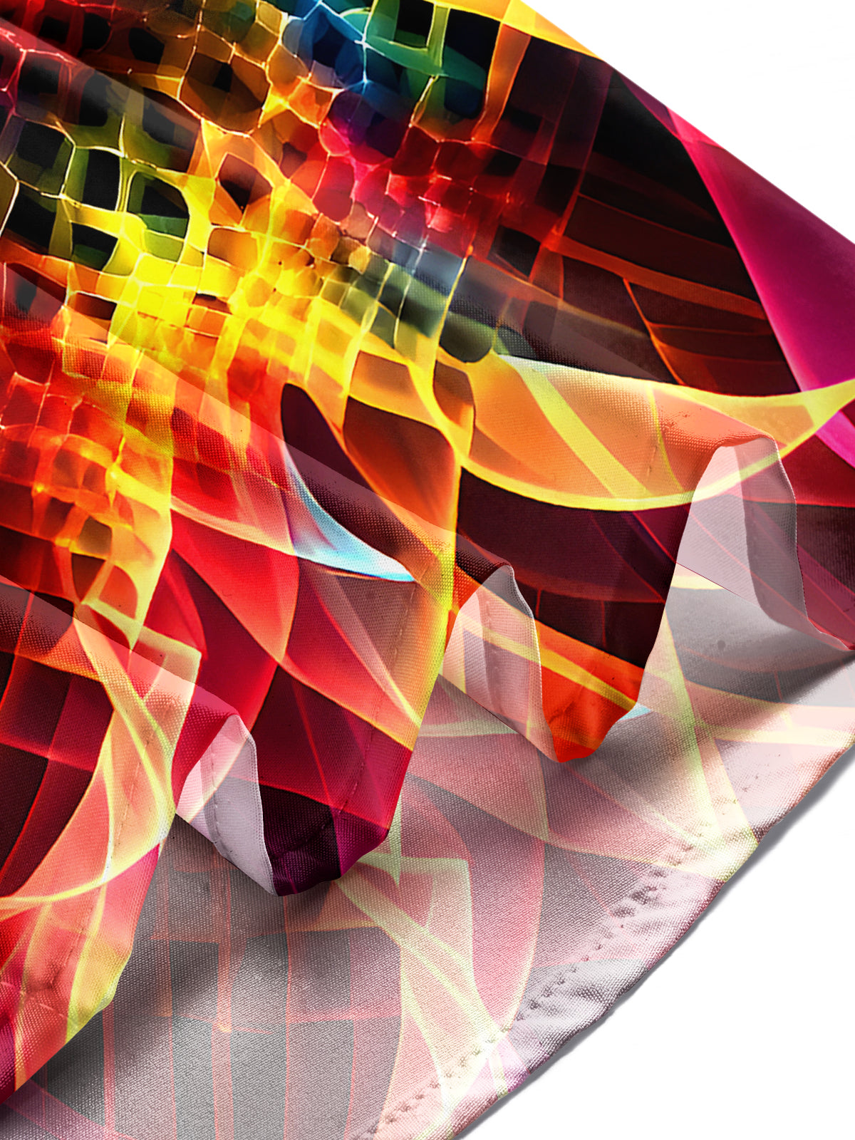 Tie Dye Abstract Men's Pocket Long Sleeve Shirts