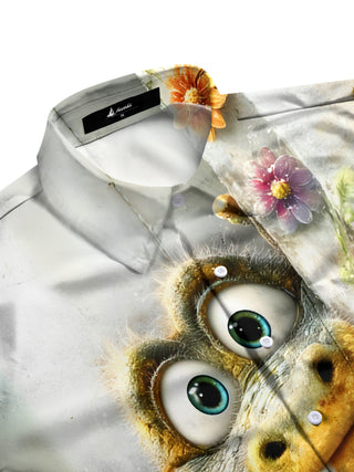 men's short sleeve shirt side view