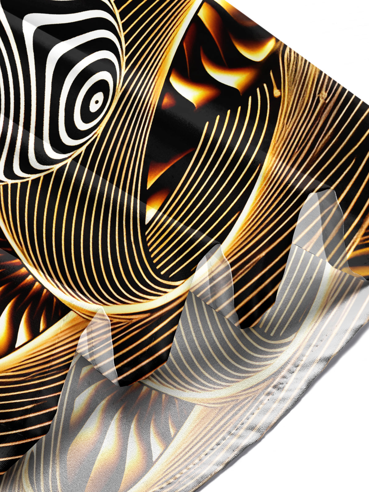 Art Gilded Abstract Men's Pocket Long Sleeve Shirts