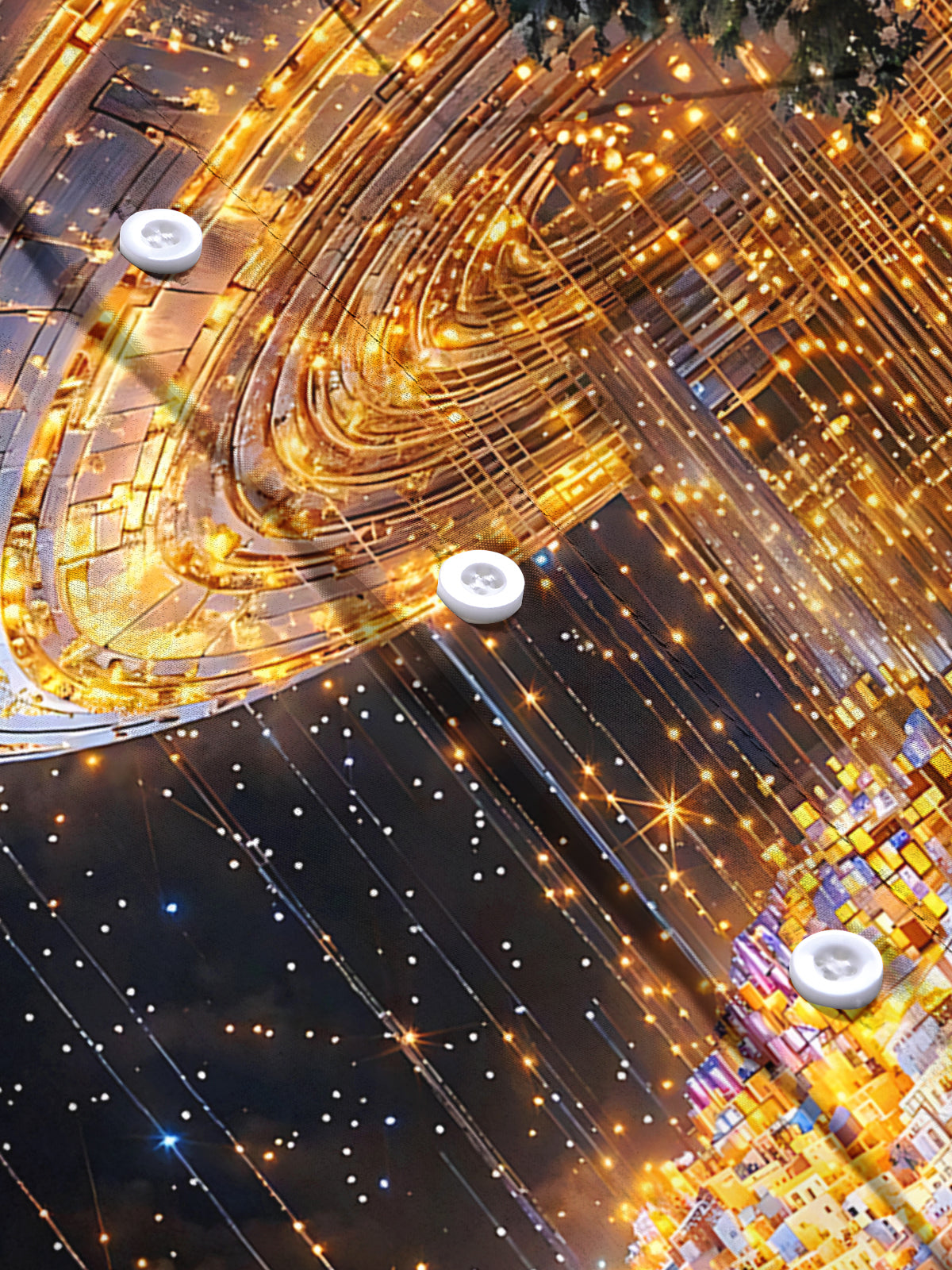 Architectural Print Men's Pocket Short Sleeve Shirts