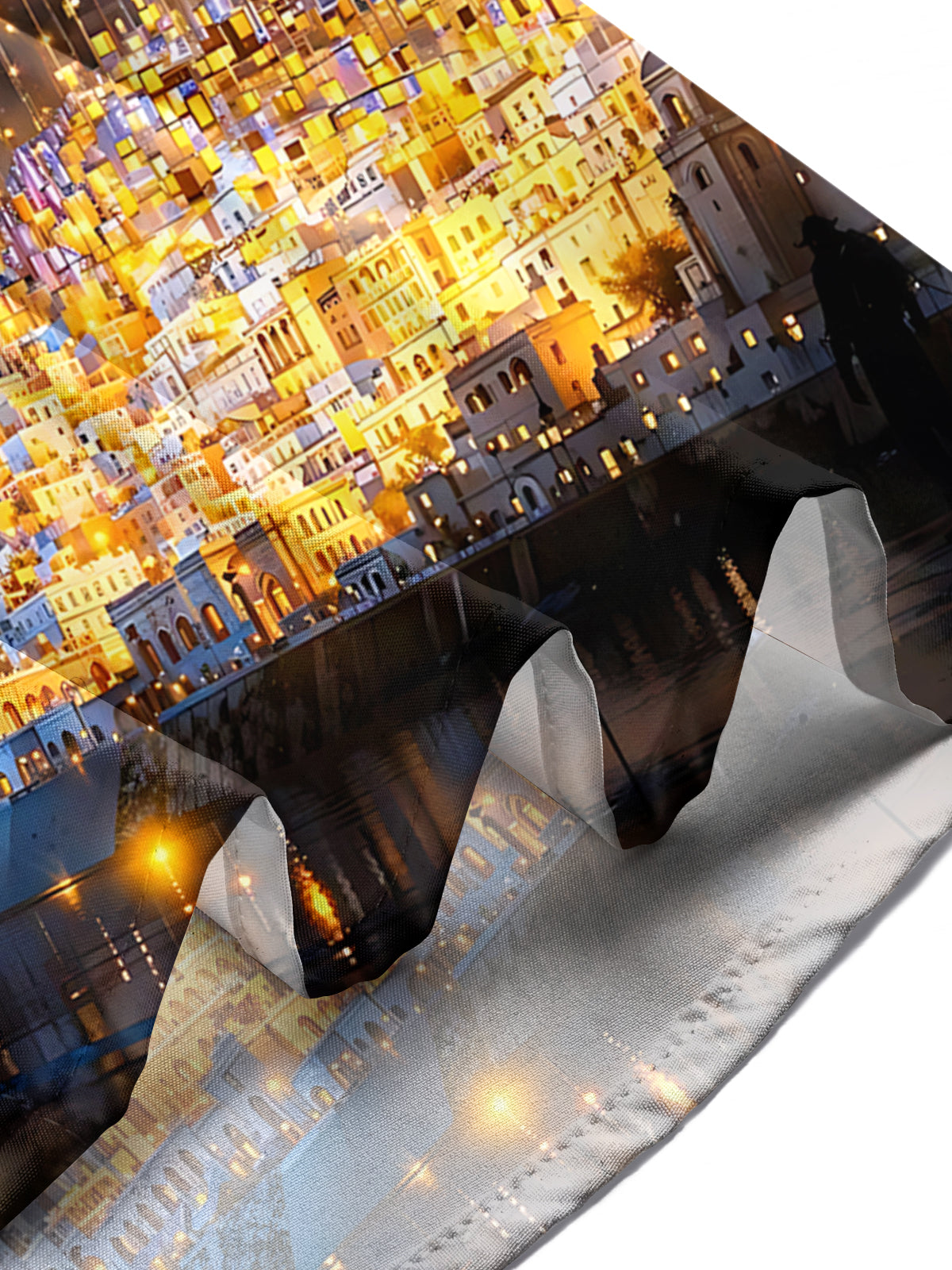 Architectural Print Men's Pocket Short Sleeve Shirts