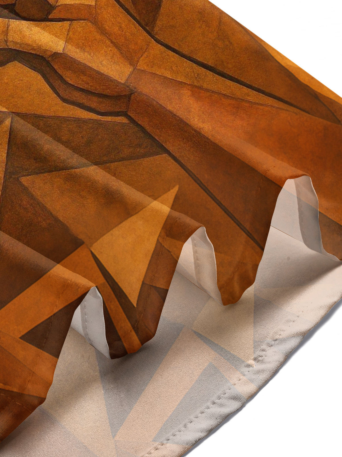 Geometric Art Print Men's Pocket Long Sleeve Shirts