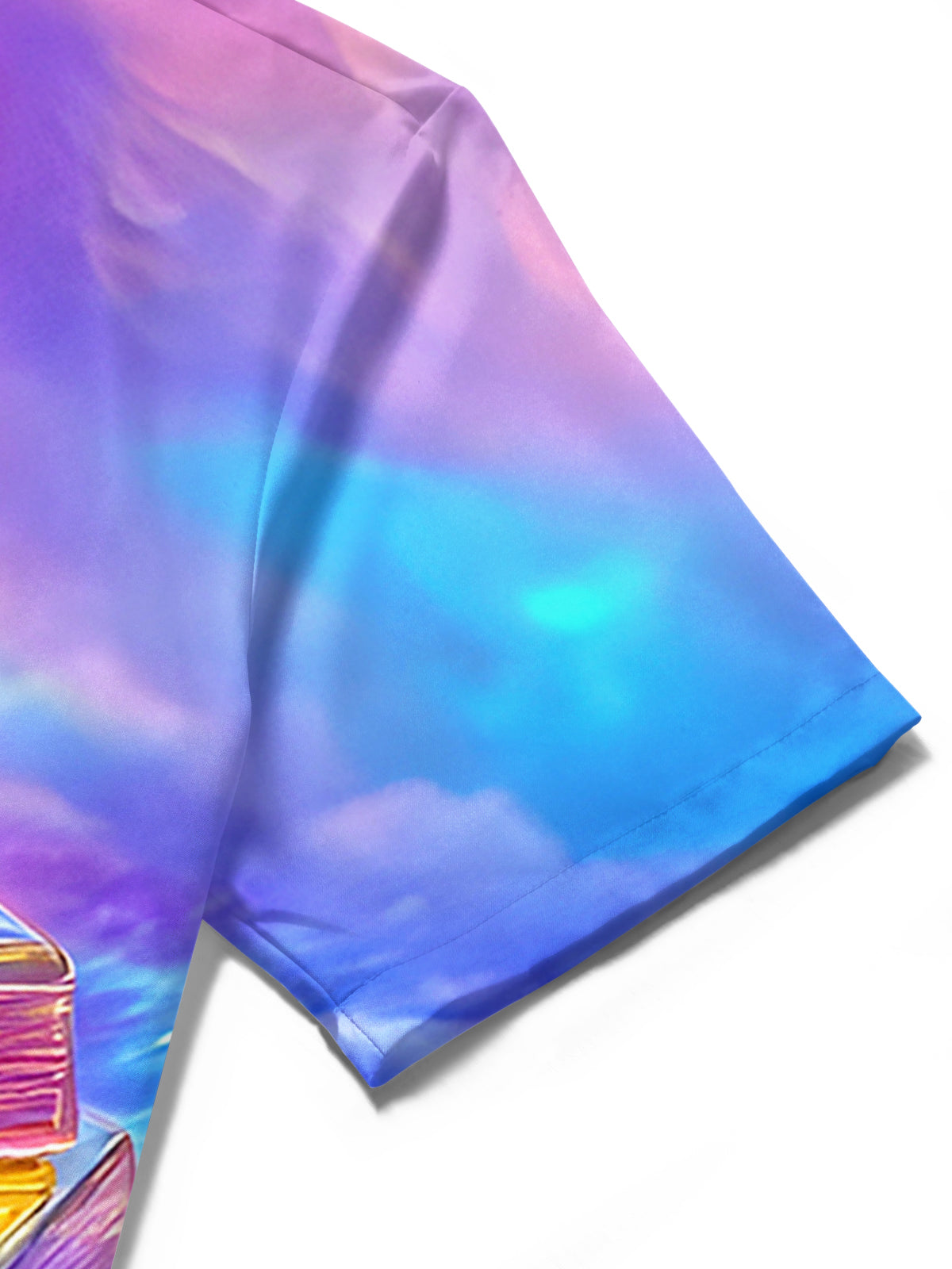 Tie Dye Gold Men's Pocket Short Sleeve Shirts