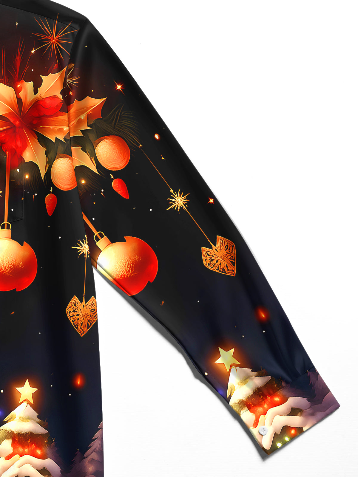 Christmas Men's Pocket Long Sleeve Shirts