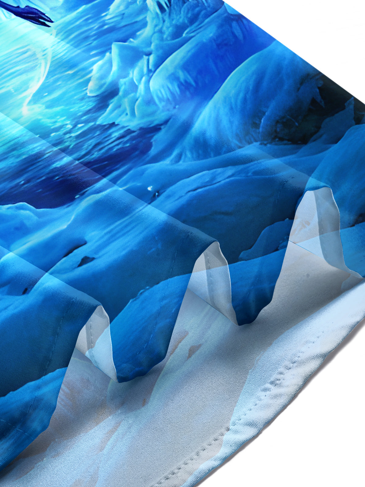 Winter Aurora Swans In Flight Men's Pocket Short Sleeve Shirts