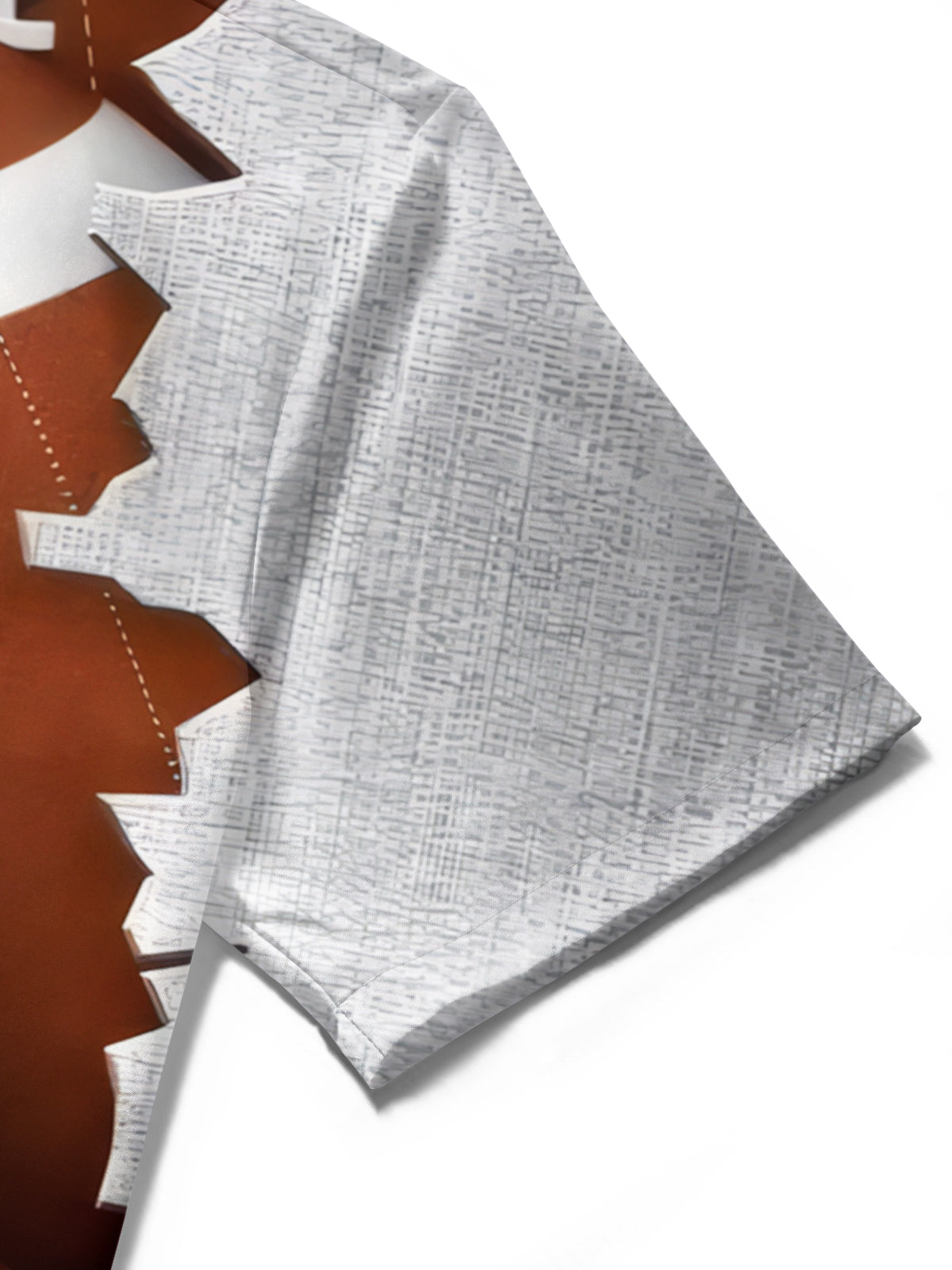 Football Print Men's Pocket Short Sleeve Shirts