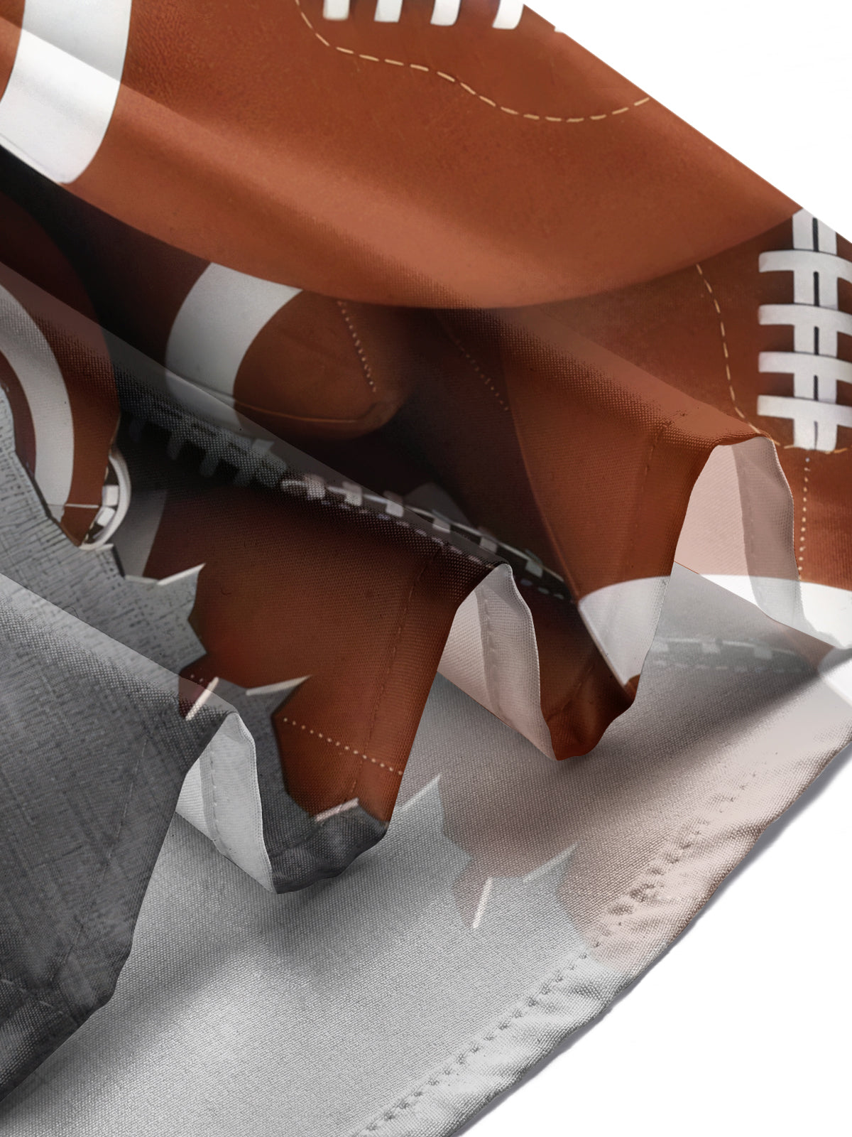 Football Print Men's Pocket Short Sleeve Shirts