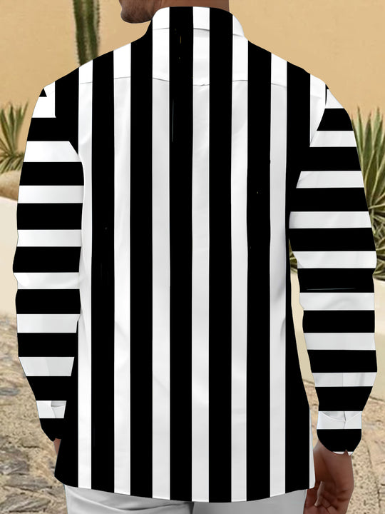 Men's funny Christmas long sleeve shirt back view