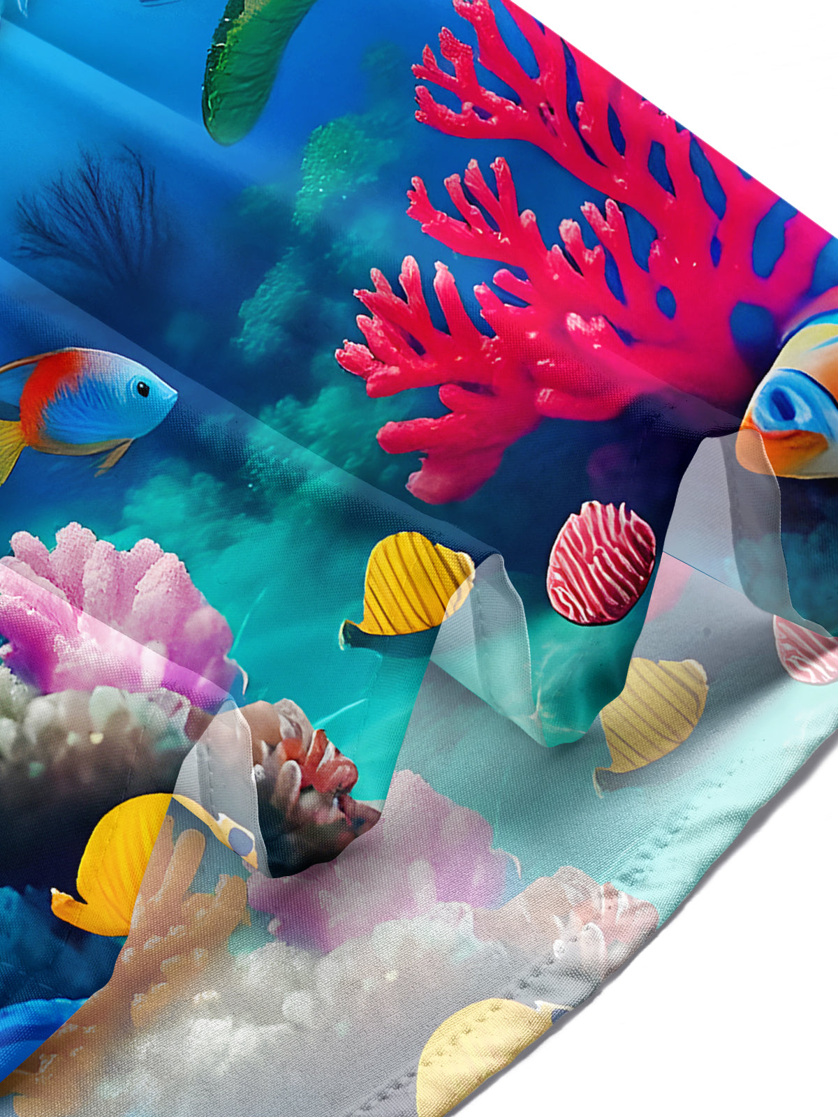 Santa Claus Ocean World Men's Pocket Short Sleeve Shirts