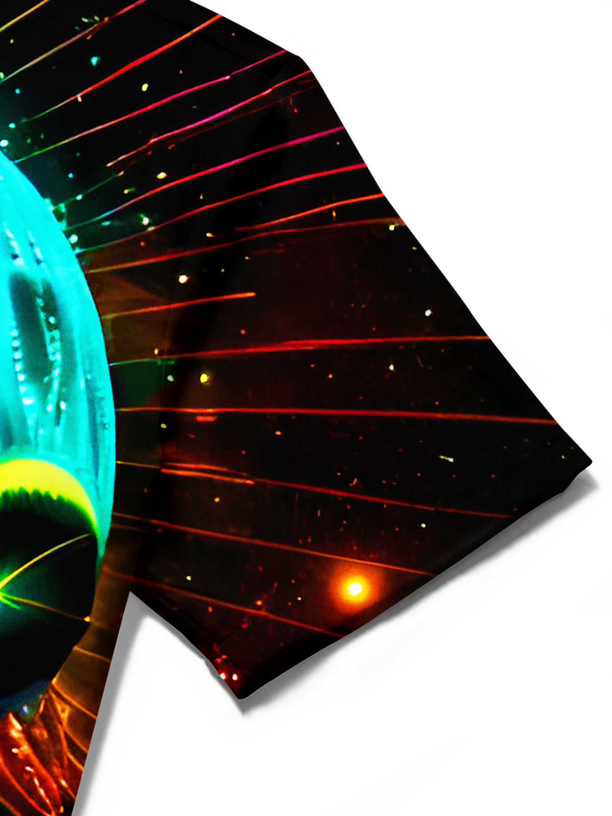 Fun Psychedelic Aliens Men's Pocket Short Sleeve Shirts