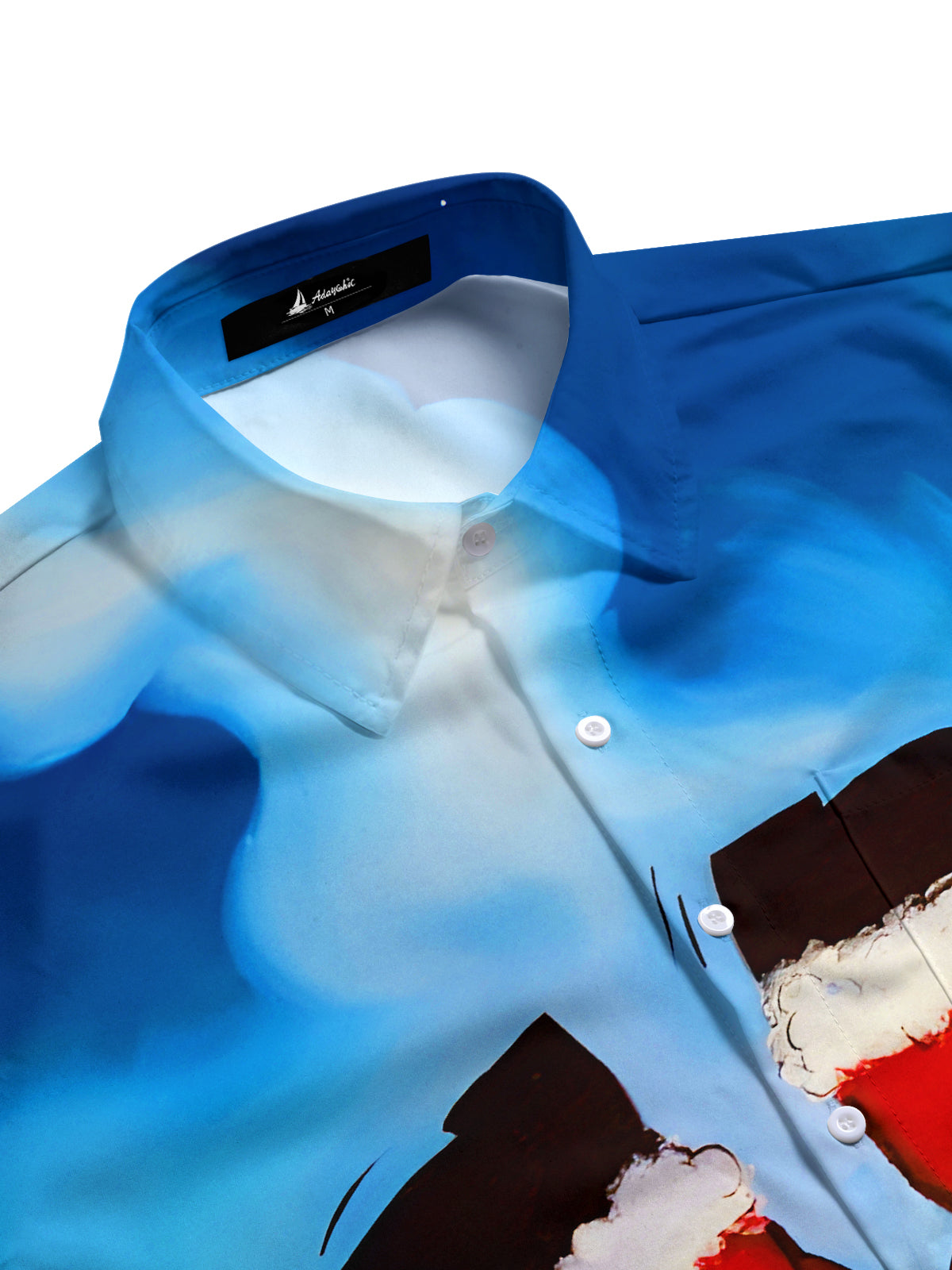 Fun Christmas Chimney Xmas Men's Pocket Short Sleeve Shirts