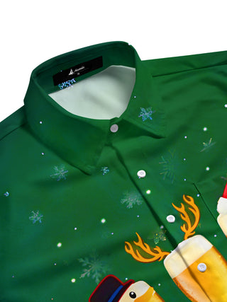 men's festive shirt side view