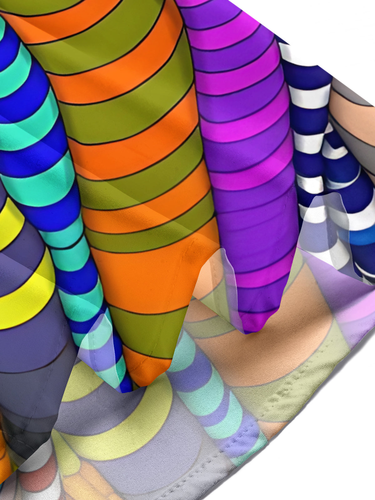 Abstract Eye Print Men's Pocket Short Sleeve Shirts