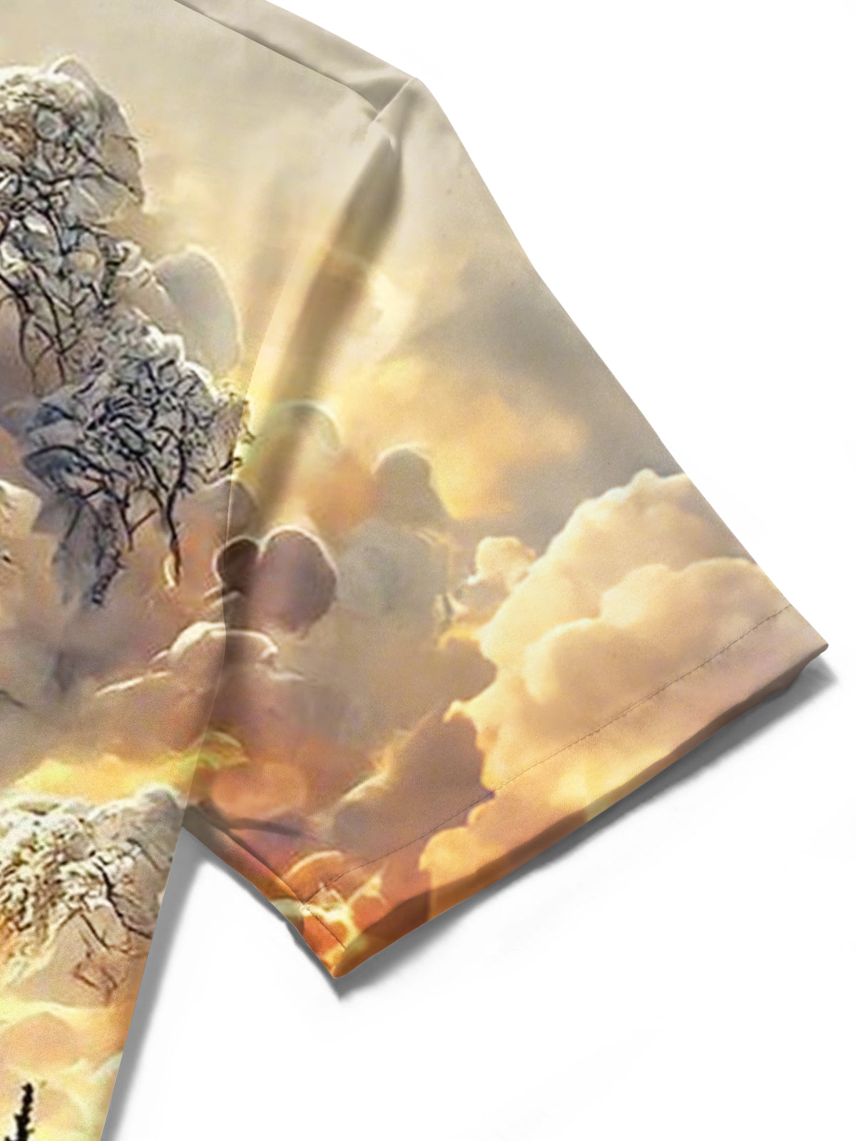 Castle Print Men's Pocket Short Sleeve Shirts