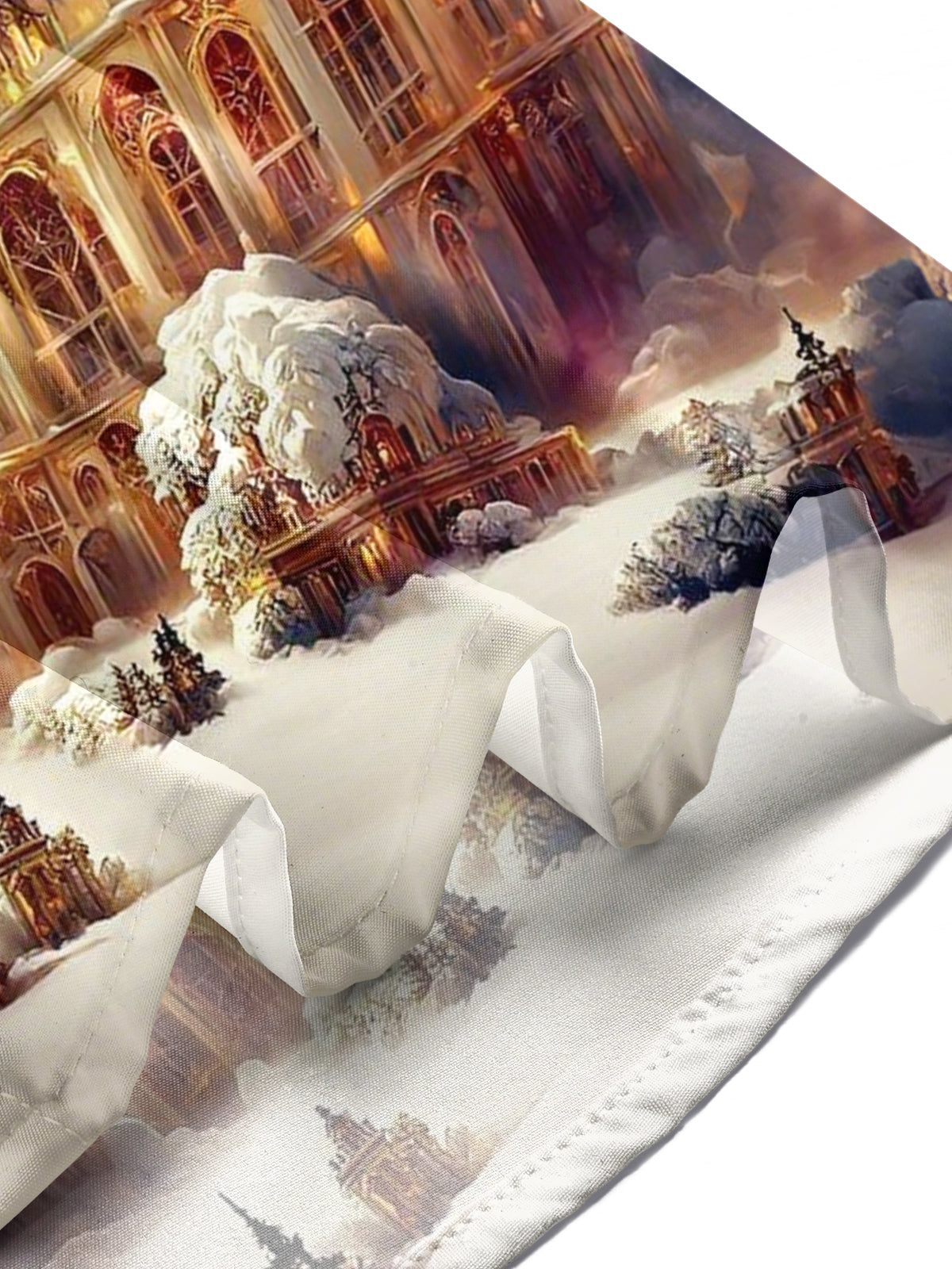 Castle Print Men's Pocket Short Sleeve Shirts