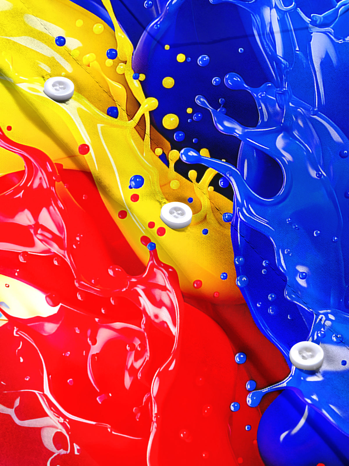 Abstract Men's Pocket Short Sleeve Shirts