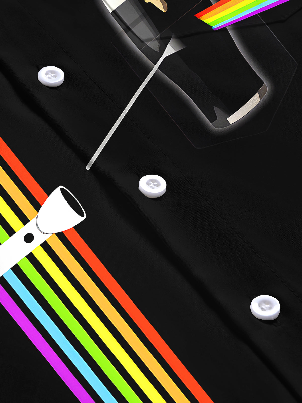 Stripes Beer Men's Pocket Short Sleeve Shirts