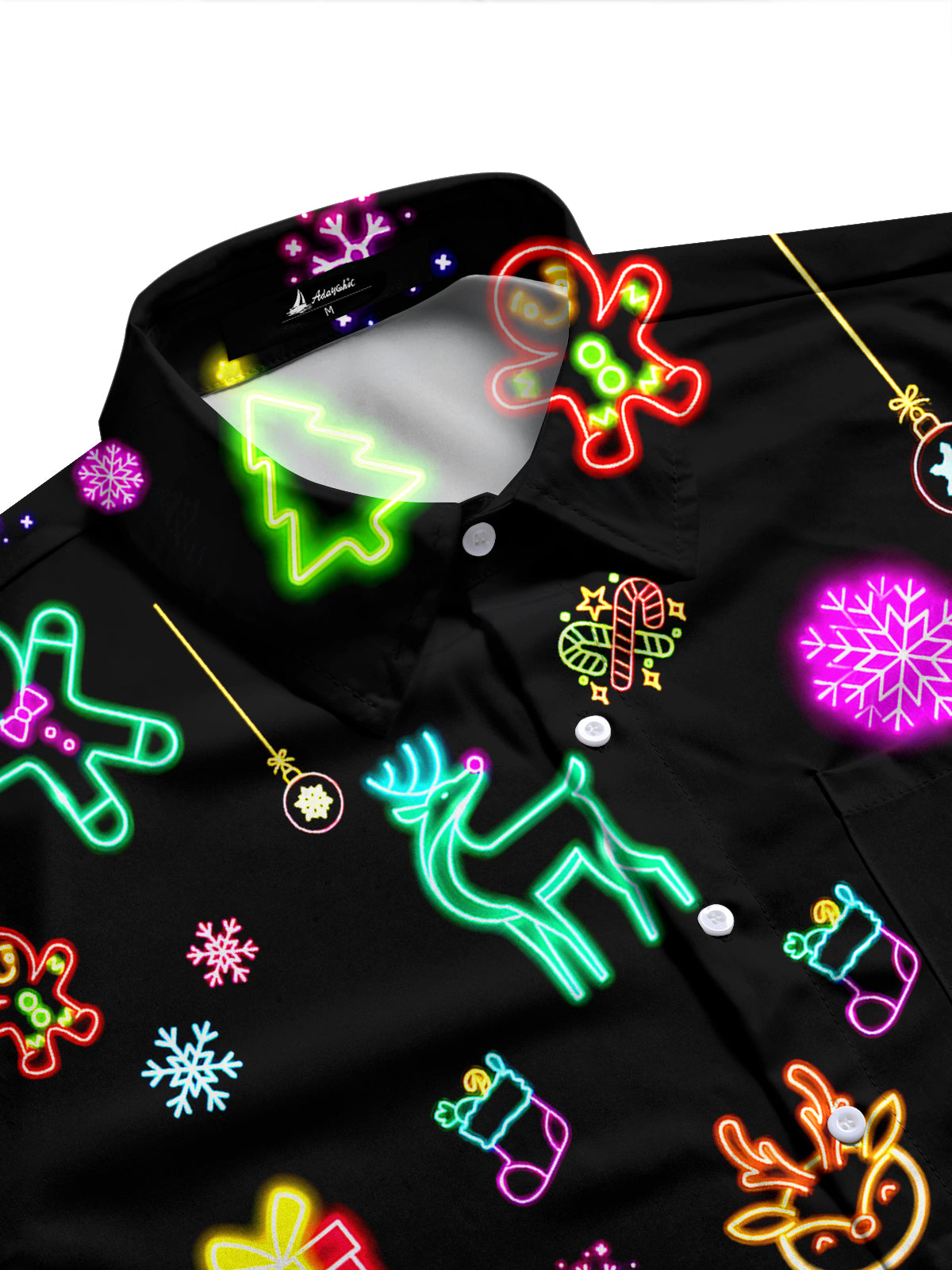 Christmas Men's Pocket Long Sleeve Shirts