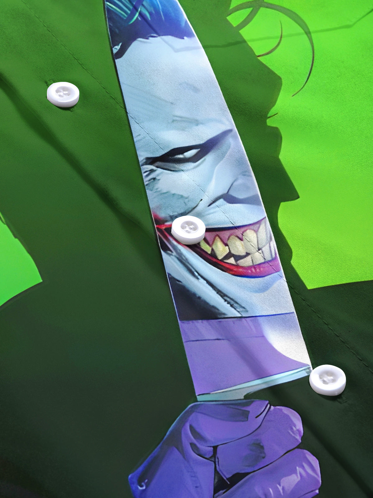 Funny Joker Knife Shadow Men's Pocket Short Sleeve Shirts