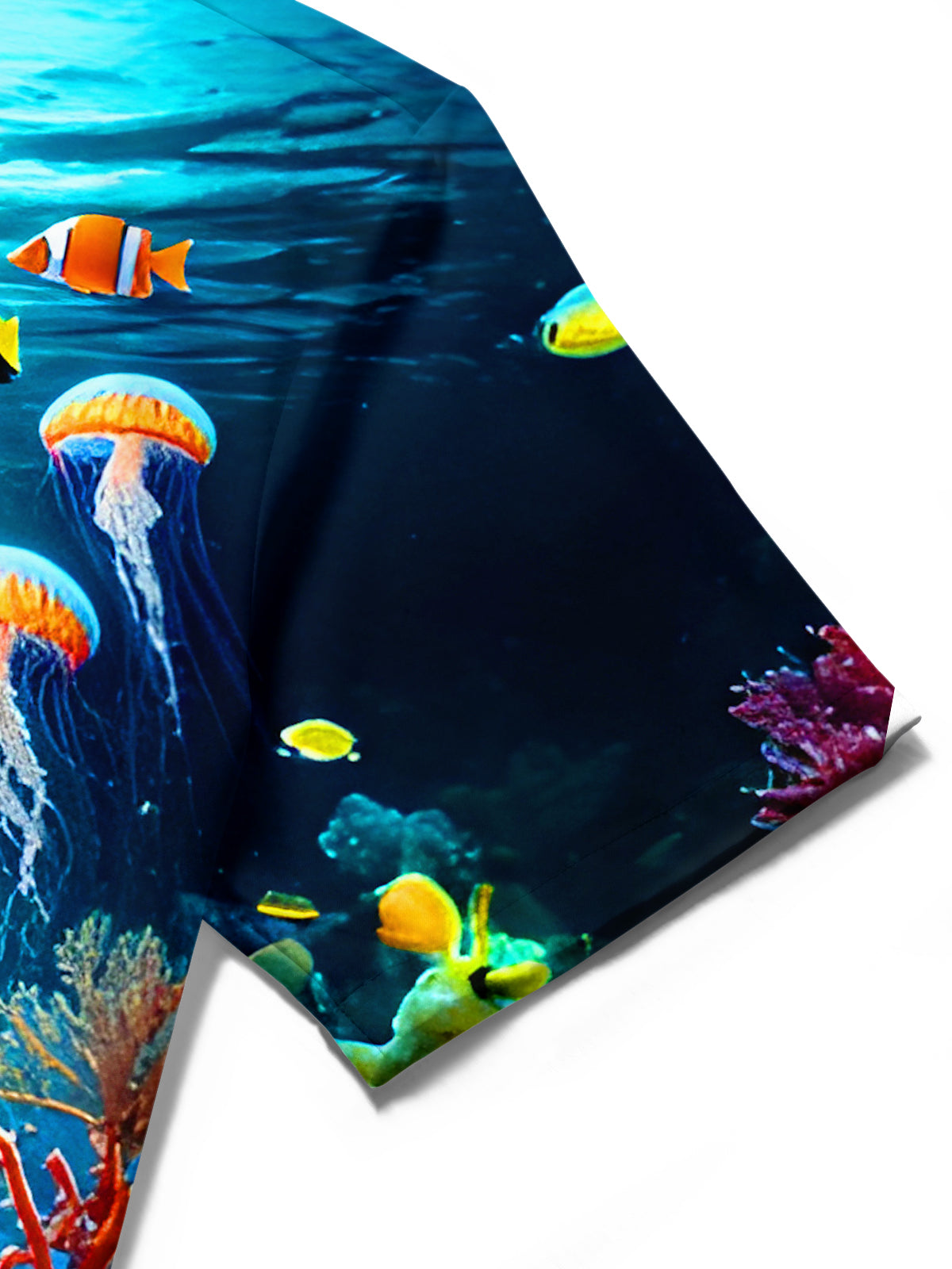 Diver Deep Sea Exploration Men's Pocket Short Sleeve Shirts