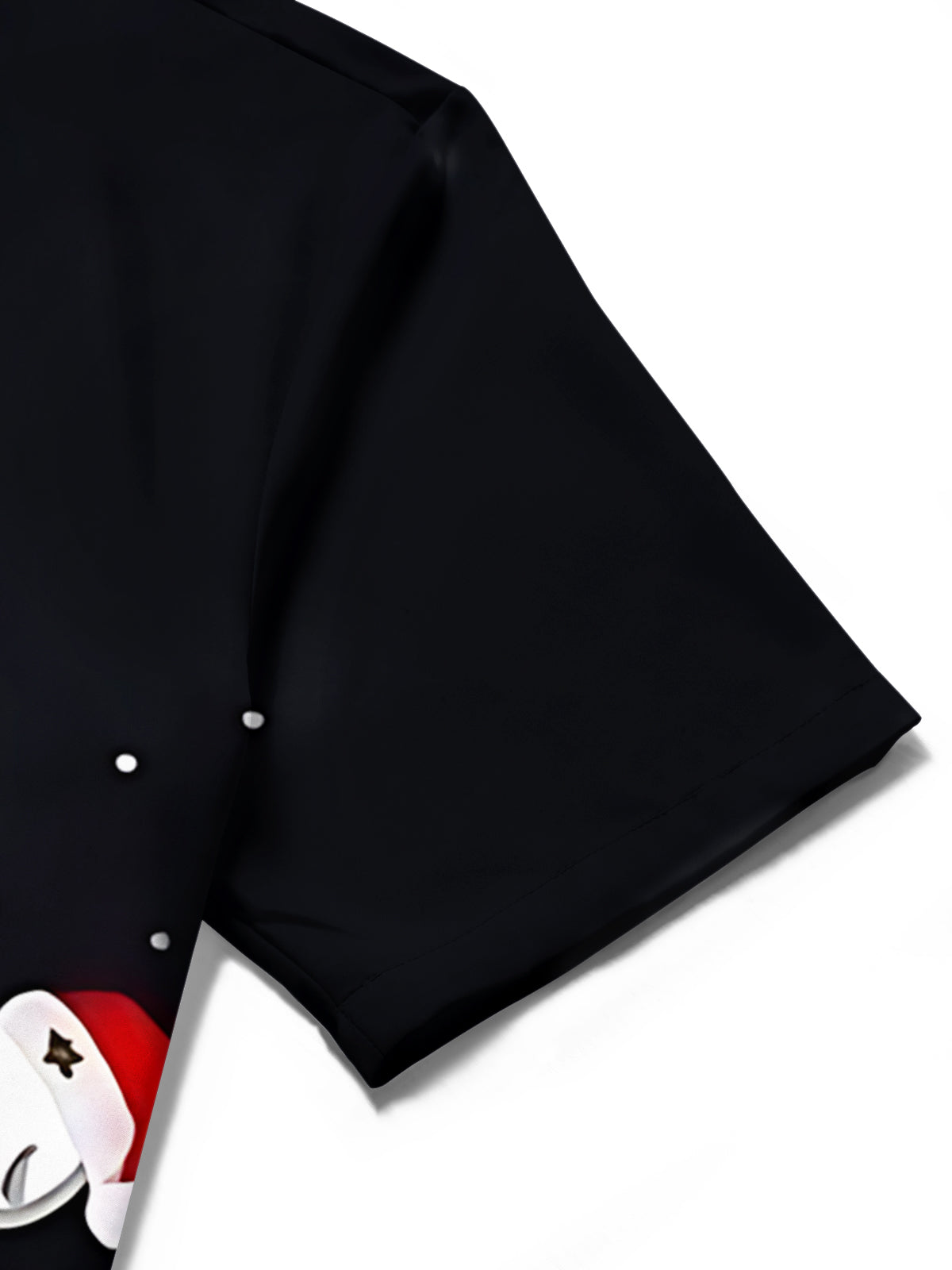 Skull Christmas Tree Print Men's Pocket Short Sleeve Shirts