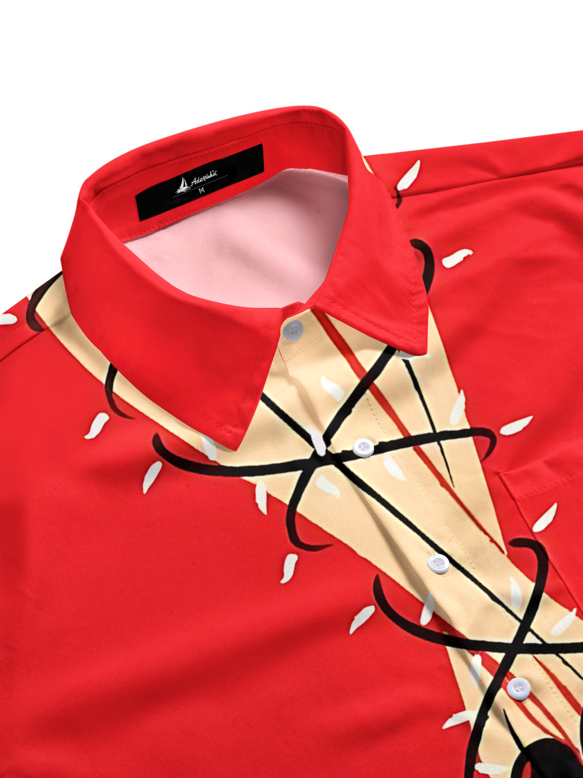 Christmas Black Heels Print Men's Pocket Short Sleeve Shirts