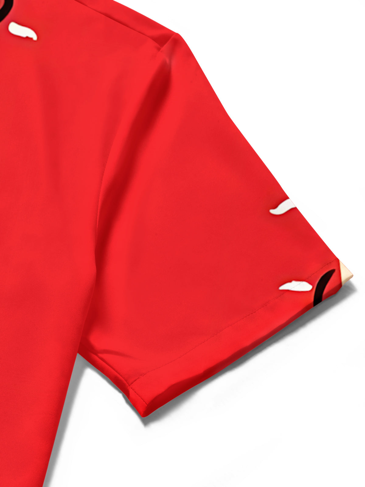 Christmas Black Heels Print Men's Pocket Short Sleeve Shirts