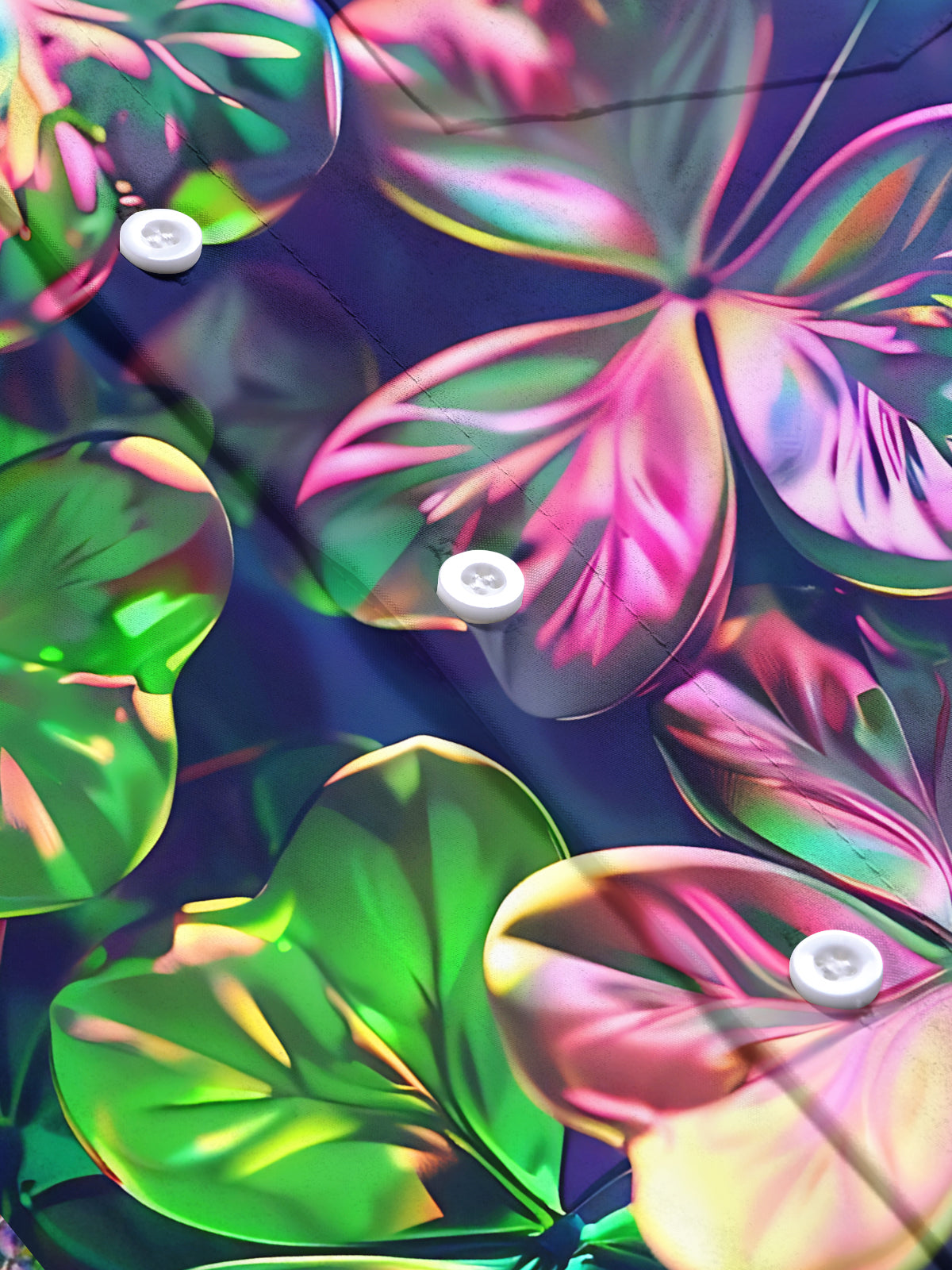 Clover Print Men's Pocket Short Sleeve Shirts