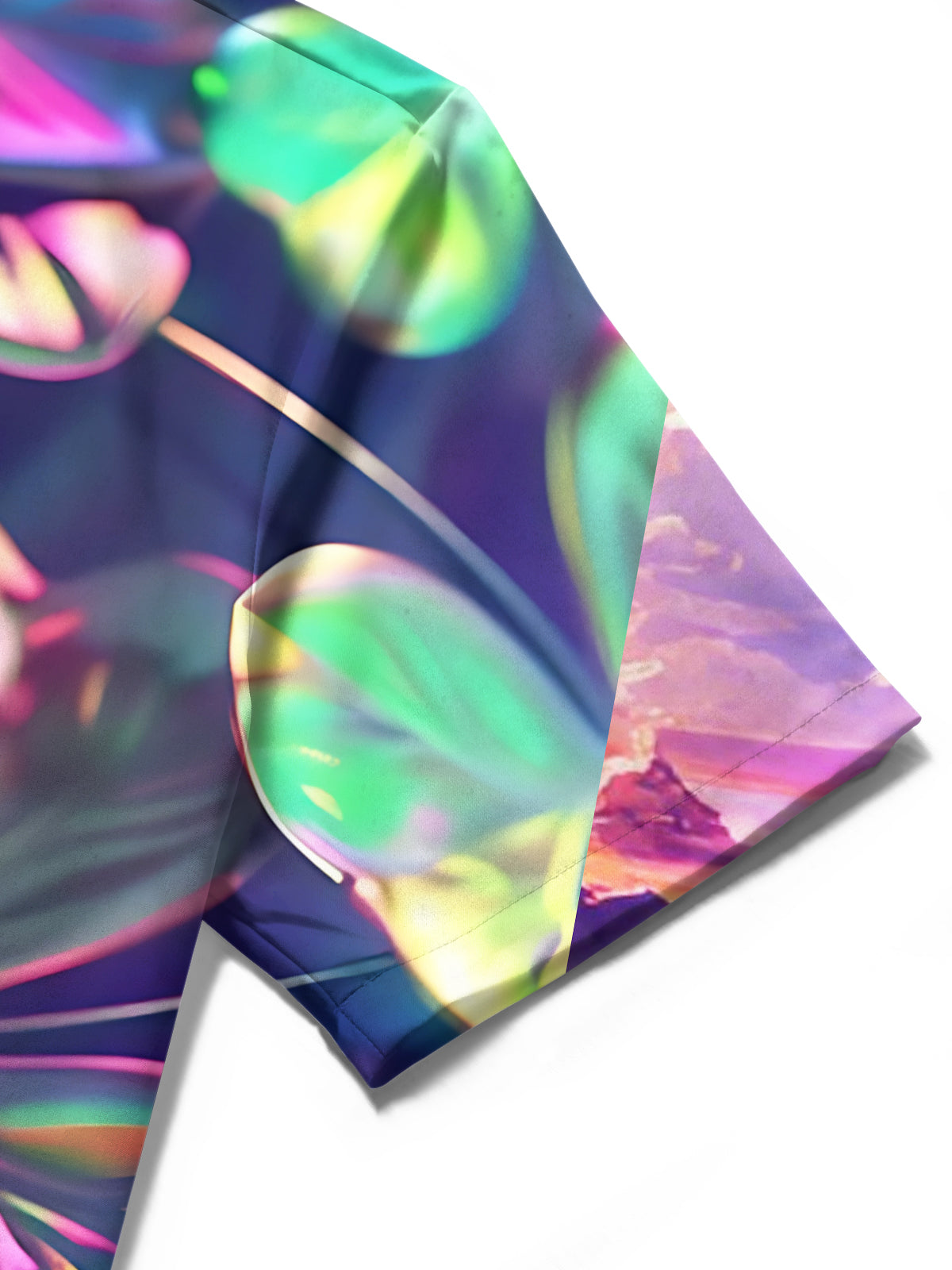 Clover Print Men's Pocket Short Sleeve Shirts