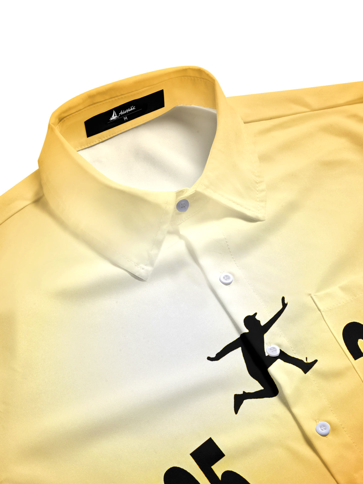 Fun Crossing Into The New Year Men's Pocket Short Sleeve Shirts