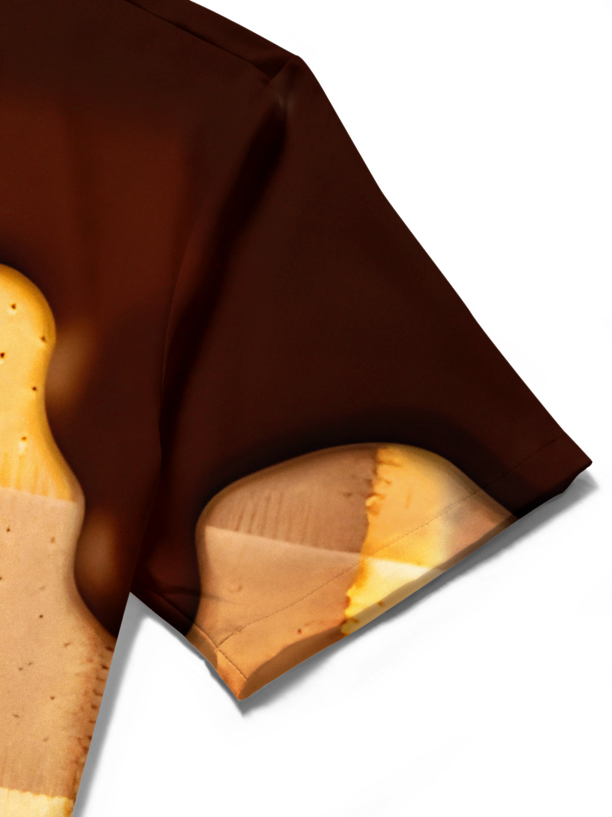 Fun Chocolate Drizzled Cookies Men's Pocket Short Sleeve Shirts