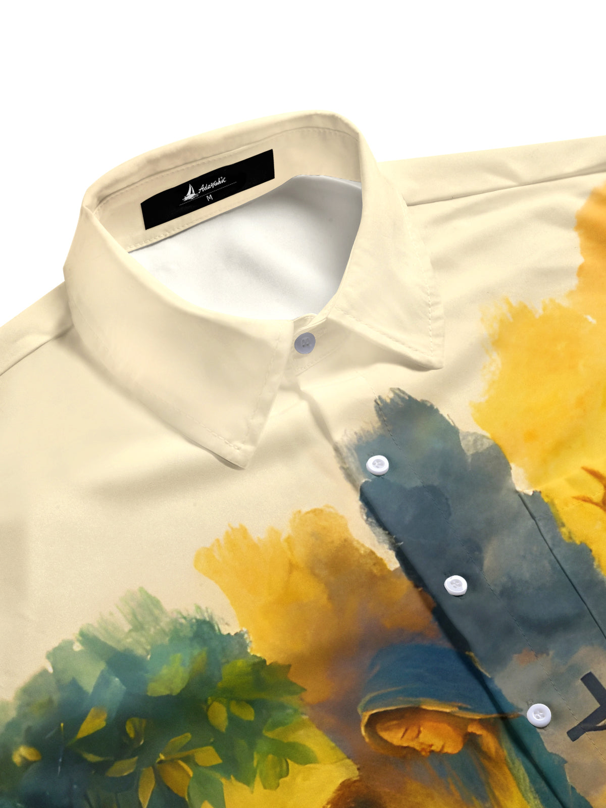 Art Jesus Religion Men's Pocket Short Sleeve Shirts