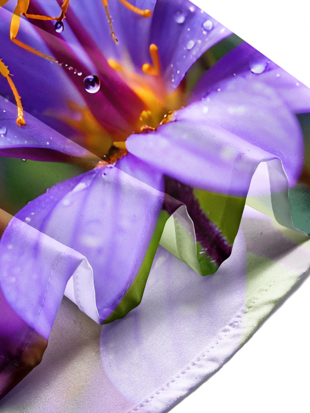 Funny Colorful Insect Purple Flower Men's Pocket Short Sleeve Shirts