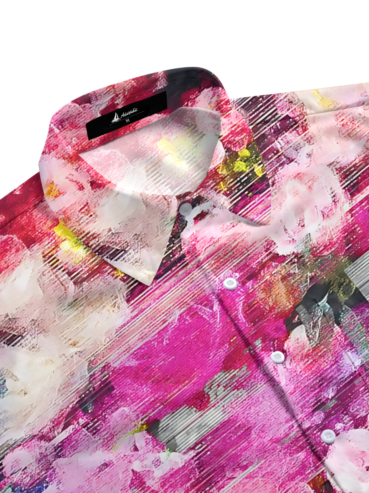 Floral Print Men's Pocket Short Sleeve Shirts